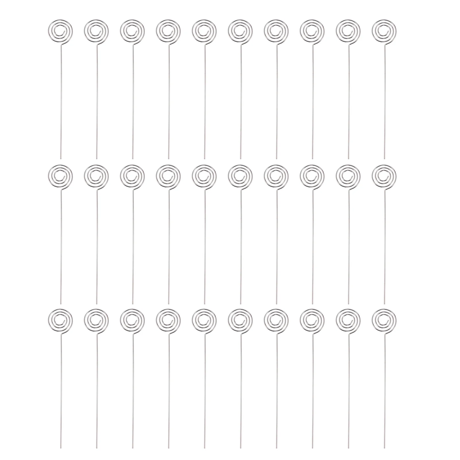 30 Pcs Picture Card Holder Business Work Desk Stand Table Number Stainless Steel Metal Wire Clip
30 Pcs Picture Card Holder Business Work Desk Stand Table Number Stainless Steel Metal Wire Clip