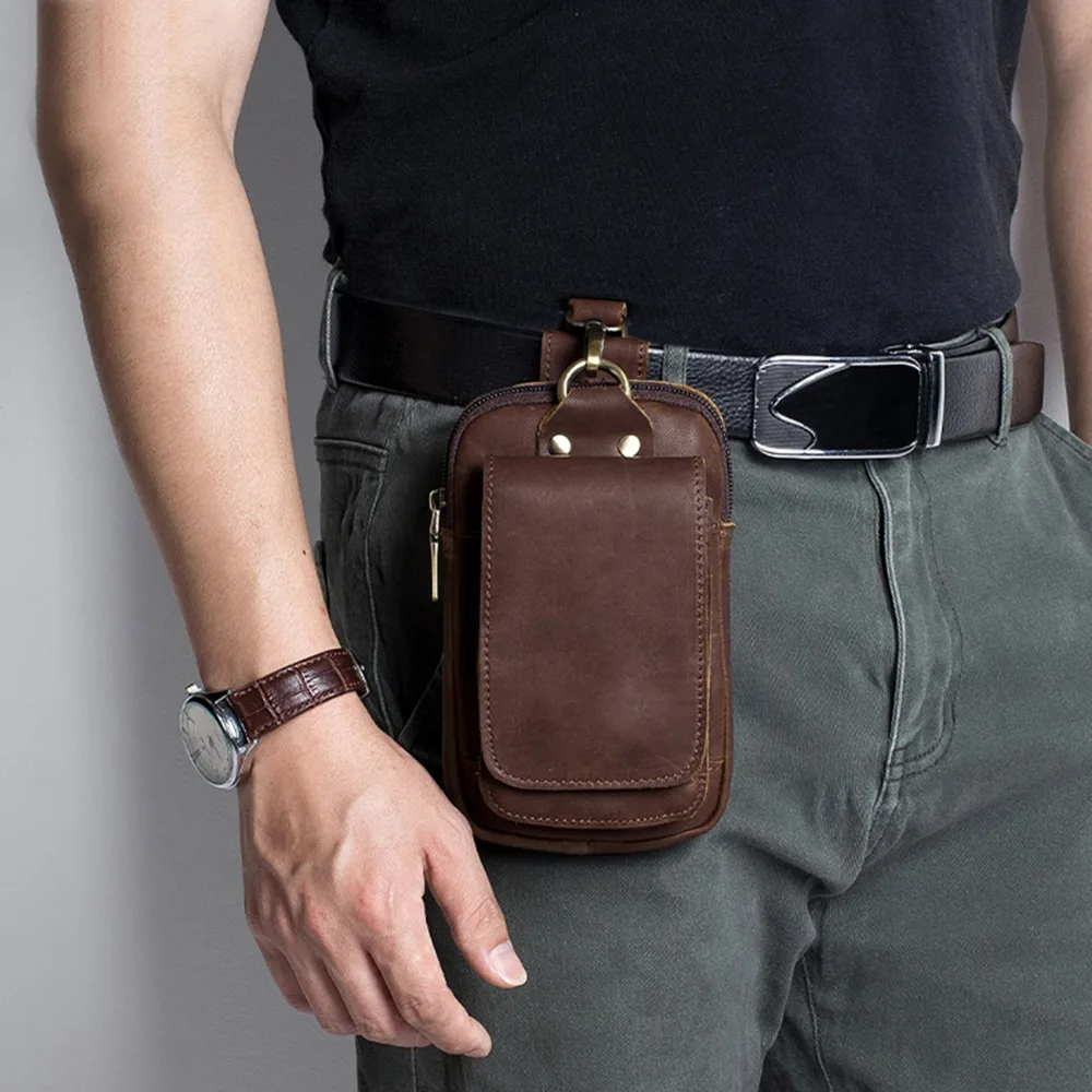 Vintage Cow Leather Belt Bag Portable Large Capacity Waist Bag Fanny Pack for Men
Vintage Cow Leather Belt Bag Portable Large Capacity Waist Bag Fanny Pack for Men