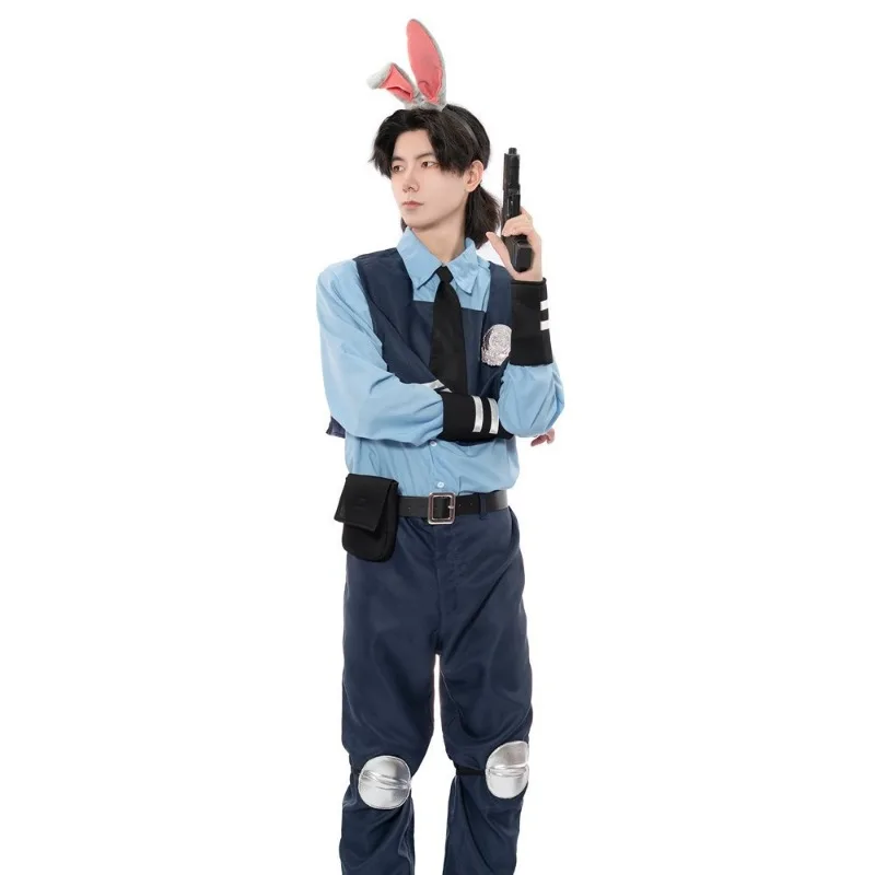 Zootopia Judy Rabbit Cosplay Costume Officer Long Sleeve Top Pants Suit Carnival Theme Party Parent-Child Outfits
Zootopia Judy Rabbit Cosplay Costume Officer Long Sleeve Top Pants Suit Carnival Theme Party Parent-Child Outfits