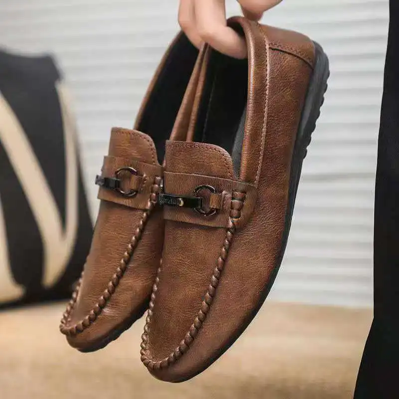 2026 Spring summer casual leather shoes for men comfortable lightweight soft-soled stylish and versatile for young people 39-46
2026 Spring summer casual leather shoes for men comfortable lightweight soft-soled stylish and versatile for young people 39-46