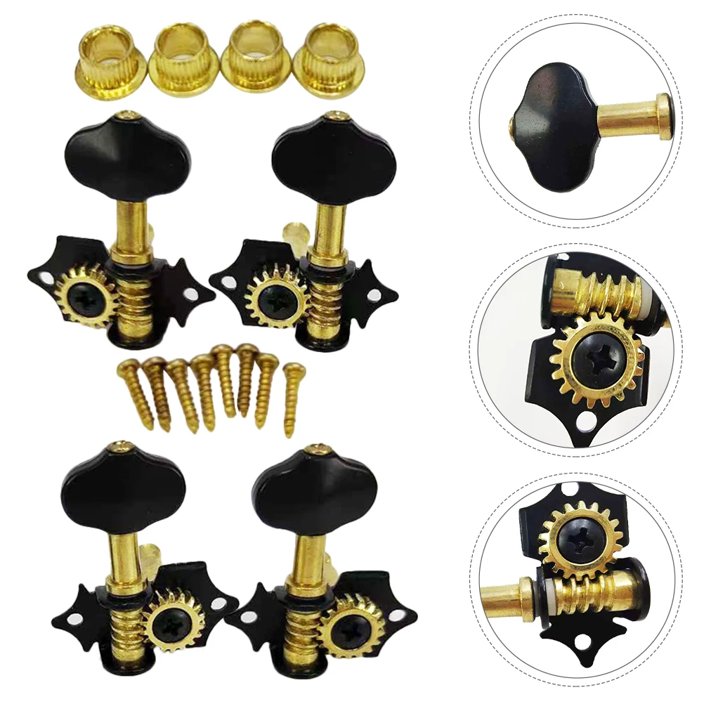 1 set Black Gold 2R2L Tuning Pegs for Ukulele Guitar Bass Machine Heads Replacement Precision Locking Tuners Low Bass
1 set Black Gold 2R2L Tuning Pegs for Ukulele Guitar Bass Machine Heads Replacement Precision Locking Tuners Low Bass