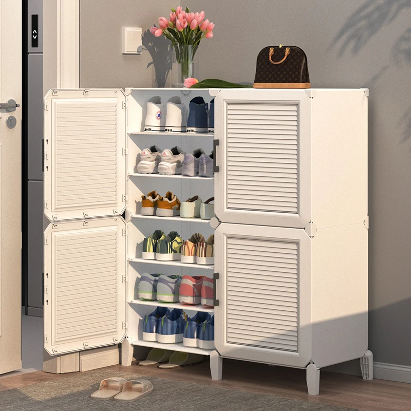 Simple shoe cabinet, outdoor sunscreen at the entrance of the home, indoor multi-layer dustproof and thickened storage for renta
Simple shoe cabinet, outdoor sunscreen at the entrance of the home, indoor multi-layer dustproof and thickened storage for renta