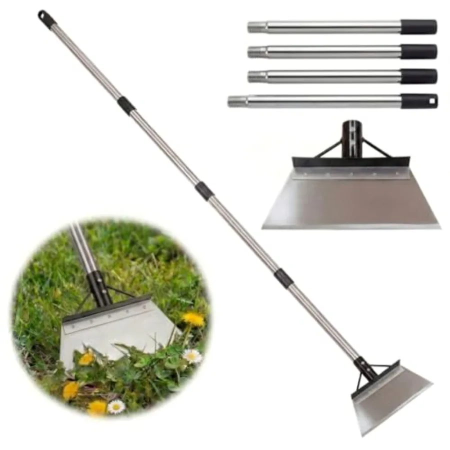Garden Flat Shovel, Heavy Duty Edging Shovel with 60" Adjustable Long Handle, Stainless Steel Floor Scraper for Lawn Edging, We
Garden Flat Shovel, Heavy Duty Edging Shovel with 60" Adjustable Long Handle, Stainless Steel Floor Scraper for Lawn Edging, We