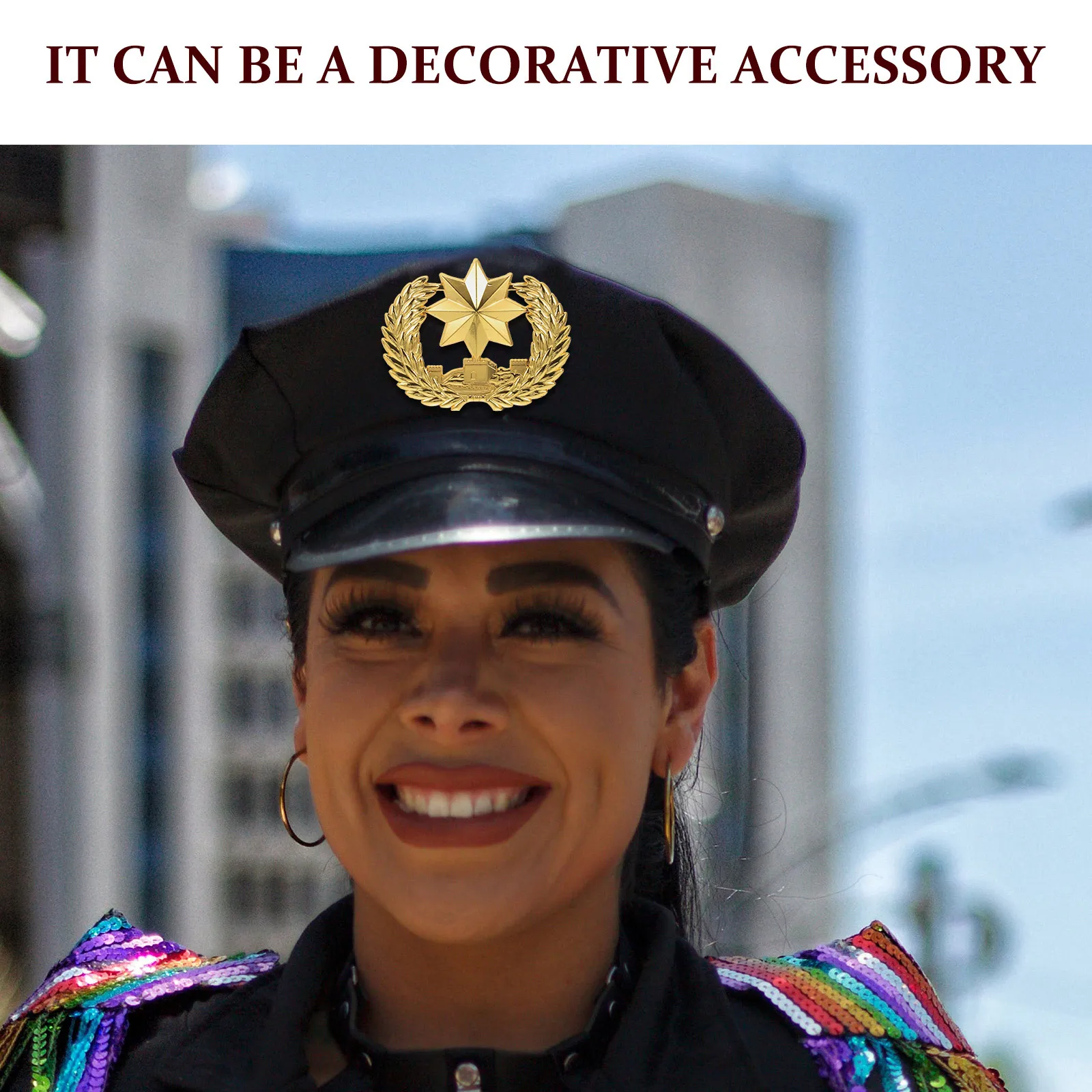 Golden Octagonal Star Hat Badge for Security Uniforms Elegant Zinc Alloy Lapel Pins DIY Clothes Accessories Metal Badges
Golden Octagonal Star Hat Badge for Security Uniforms Elegant Zinc Alloy Lapel Pins DIY Clothes Accessories Metal Badges