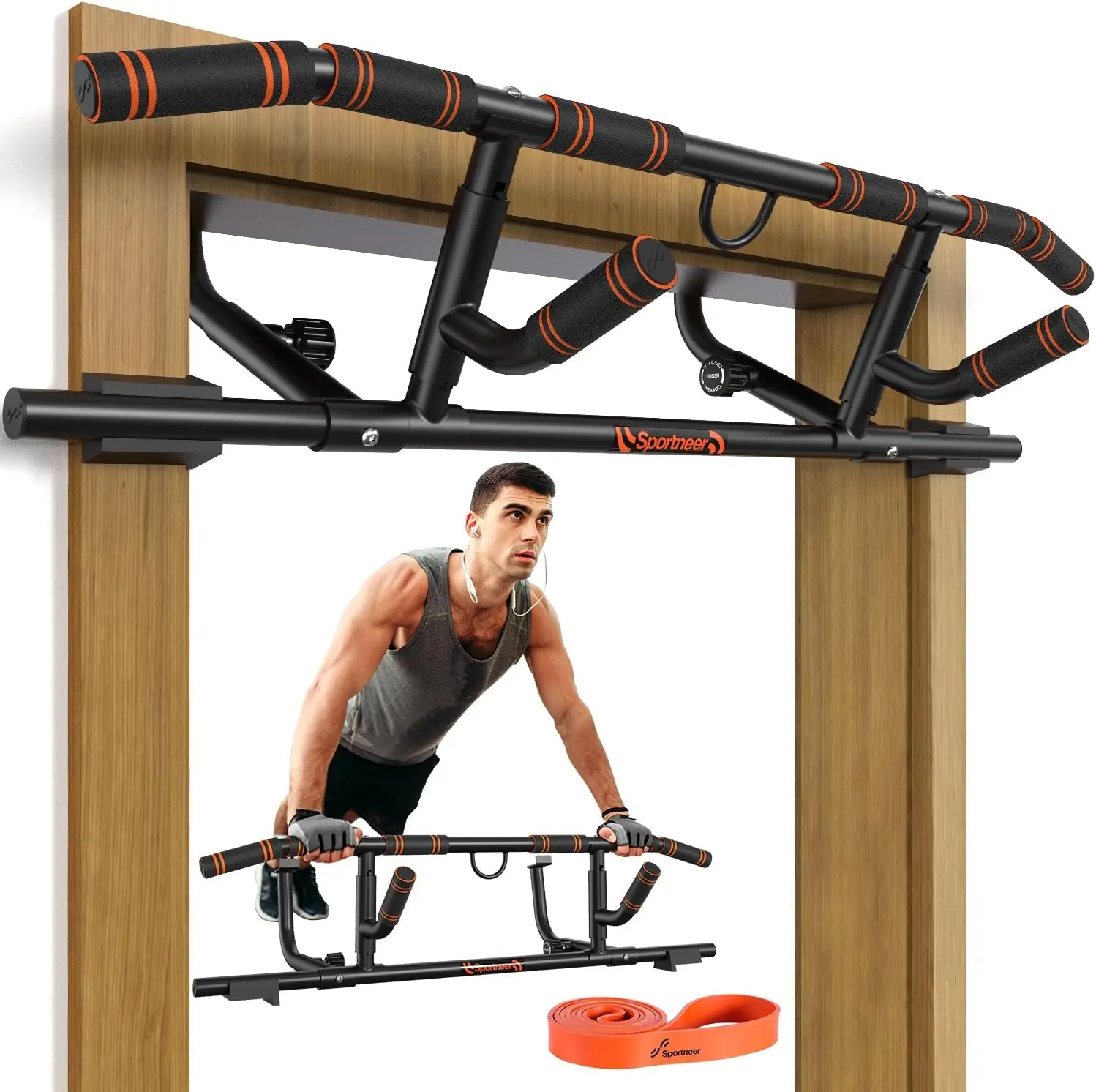 Pull Up Bar for Doorway with Folding Handle – Multi-Grip Chin Up Bar for Doorway, 440lb Capacity, Strength Training Pull Up Bar
Pull Up Bar for Doorway with Folding Handle – Multi-Grip Chin Up Bar for Doorway, 440lb Capacity, Strength Training Pull Up Bar