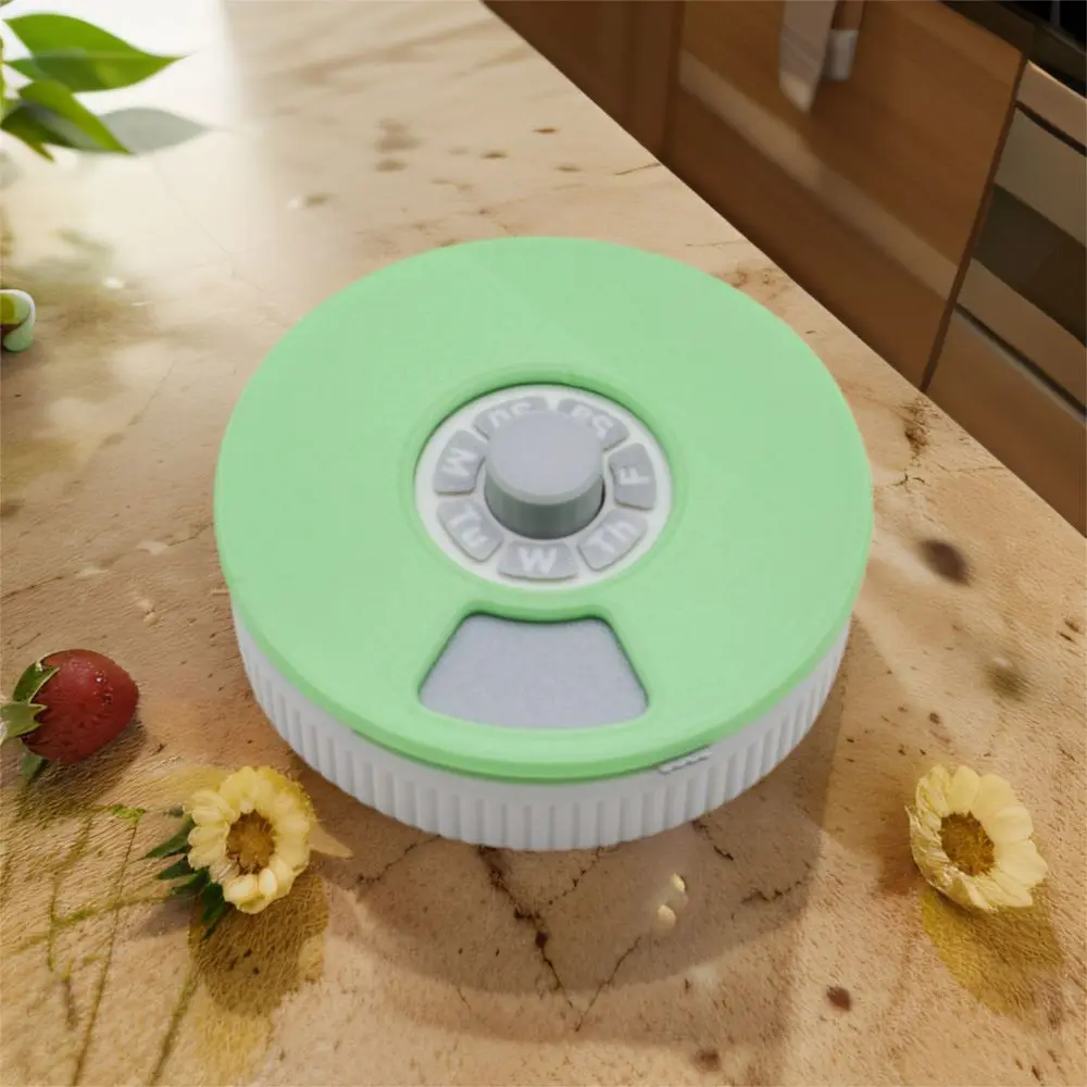 Вращающаяся аптечка с 3D-печатью, сетчатый дизайн, диспенсер для таблеток, 7-дневный органайзер для таблеток, портативная компактная коробка для ежедневных таблеток
Вращающаяся аптечка с 3D-печатью, сетчатый дизайн, диспенсер для таблеток, 7-дневный органайзер для таблеток, портативная компактная коробка для ежедневных таблеток