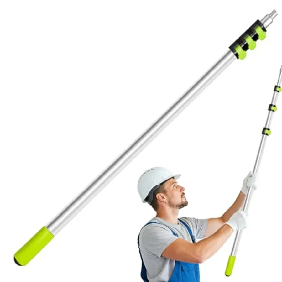 28FT Reach Telescopic Extension Pole 5-20FT Multi-Purpose Paint Roller Extension Pole Sturdy Aluminum Alloy Paint Extendable Po
28FT Reach Telescopic Extension Pole 5-20FT Multi-Purpose Paint Roller Extension Pole Sturdy Aluminum Alloy Paint Extendable Po