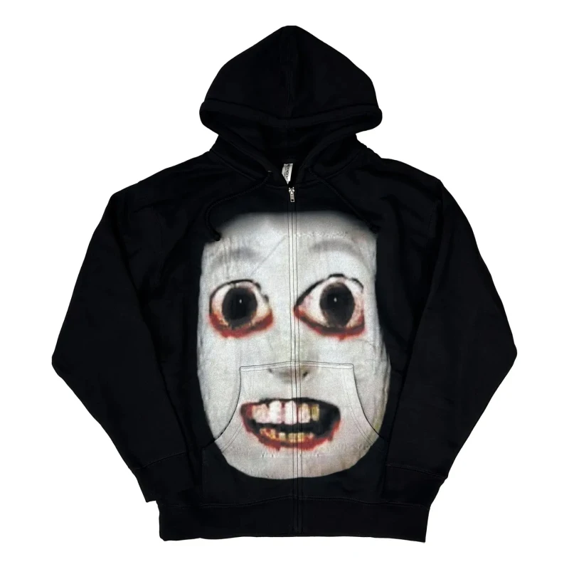 Y2K Gothic Autumn/Winter Personalized Street Trend Dark Hoodie Loose Solid Color Hoodie Horror Hip Hop Funny Hoodie
Y2K Gothic Autumn/Winter Personalized Street Trend Dark Hoodie Loose Solid Color Hoodie Horror Hip Hop Funny Hoodie