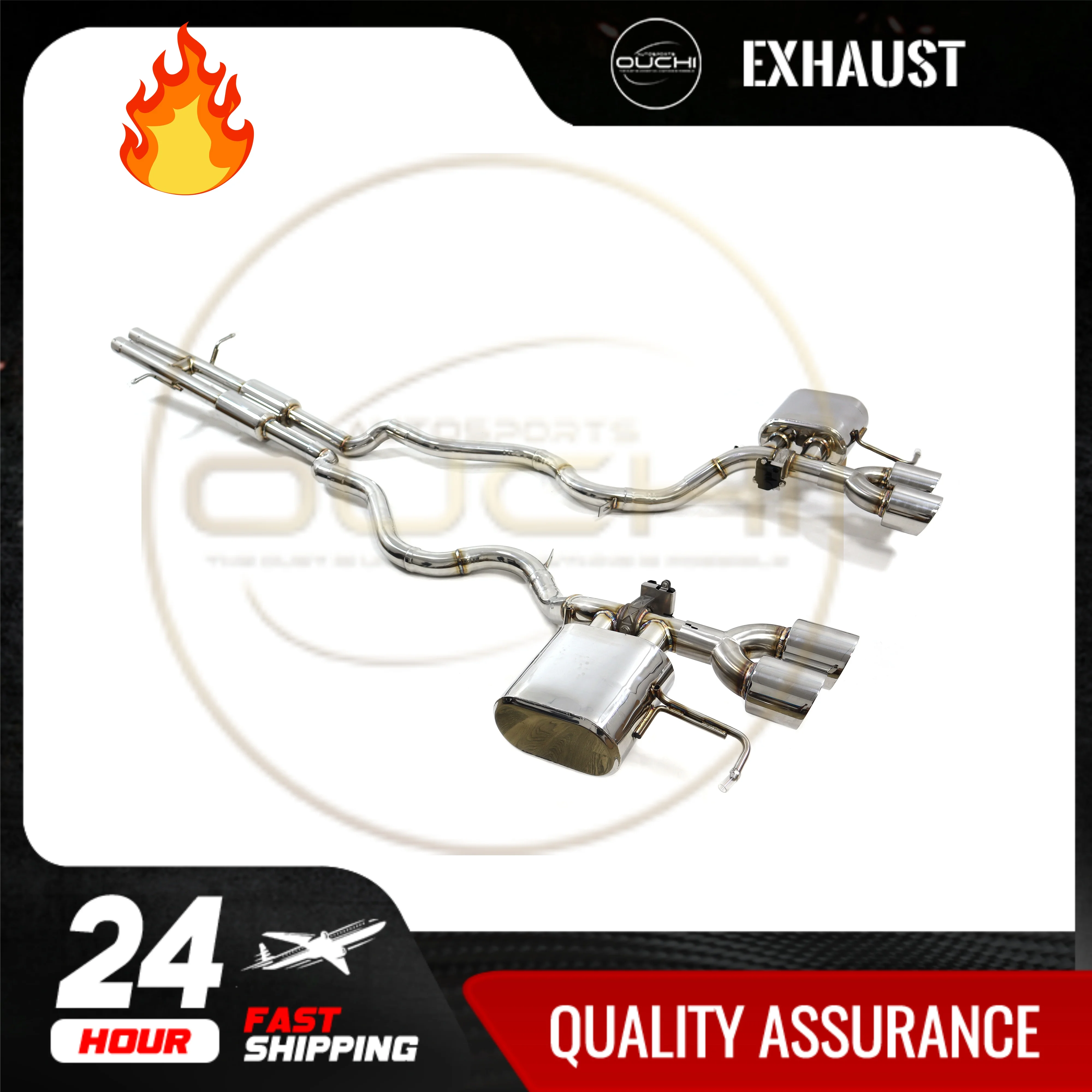 OUCHI Exhaust System Stainless Steel Performance Catback for RANGE ROVER SPORT 5.0T Muffler With Valve
OUCHI Exhaust System Stainless Steel Performance Catback for RANGE ROVER SPORT 5.0T Muffler With Valve