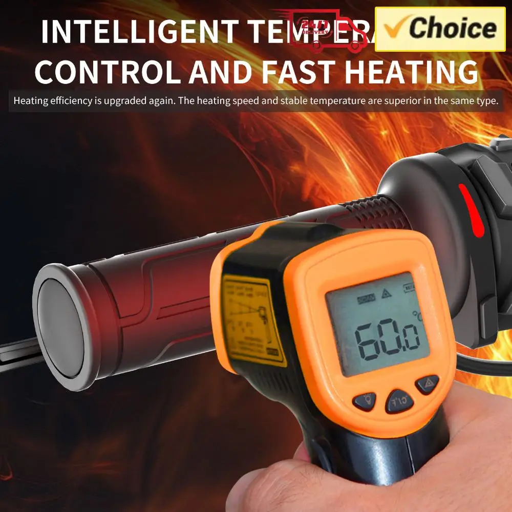 22mm Motorcycle Heated Grips 5 Gear Temperature Adjustable Electric Heated Handle for Motorcycle Scooter ATV Dirt Bike Handlebar
22mm Motorcycle Heated Grips 5 Gear Temperature Adjustable Electric Heated Handle for Motorcycle Scooter ATV Dirt Bike Handlebar