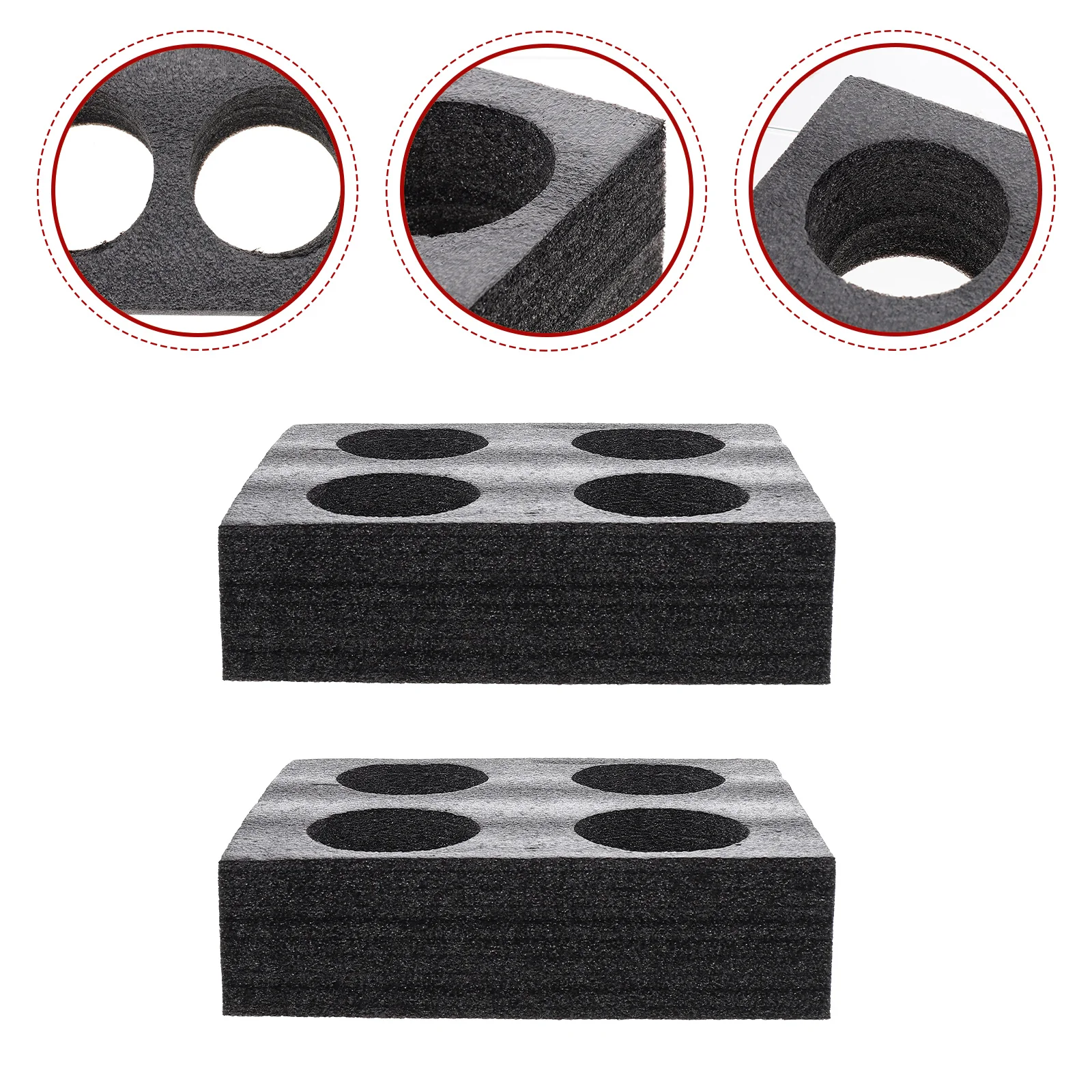 2 Pcs Beverage Fixed Cup Holder Holes Cotton Carrier Hot Cold Drink Packing Trays Stable Hold Prevent
2 Pcs Beverage Fixed Cup Holder Holes Cotton Carrier Hot Cold Drink Packing Trays Stable Hold Prevent