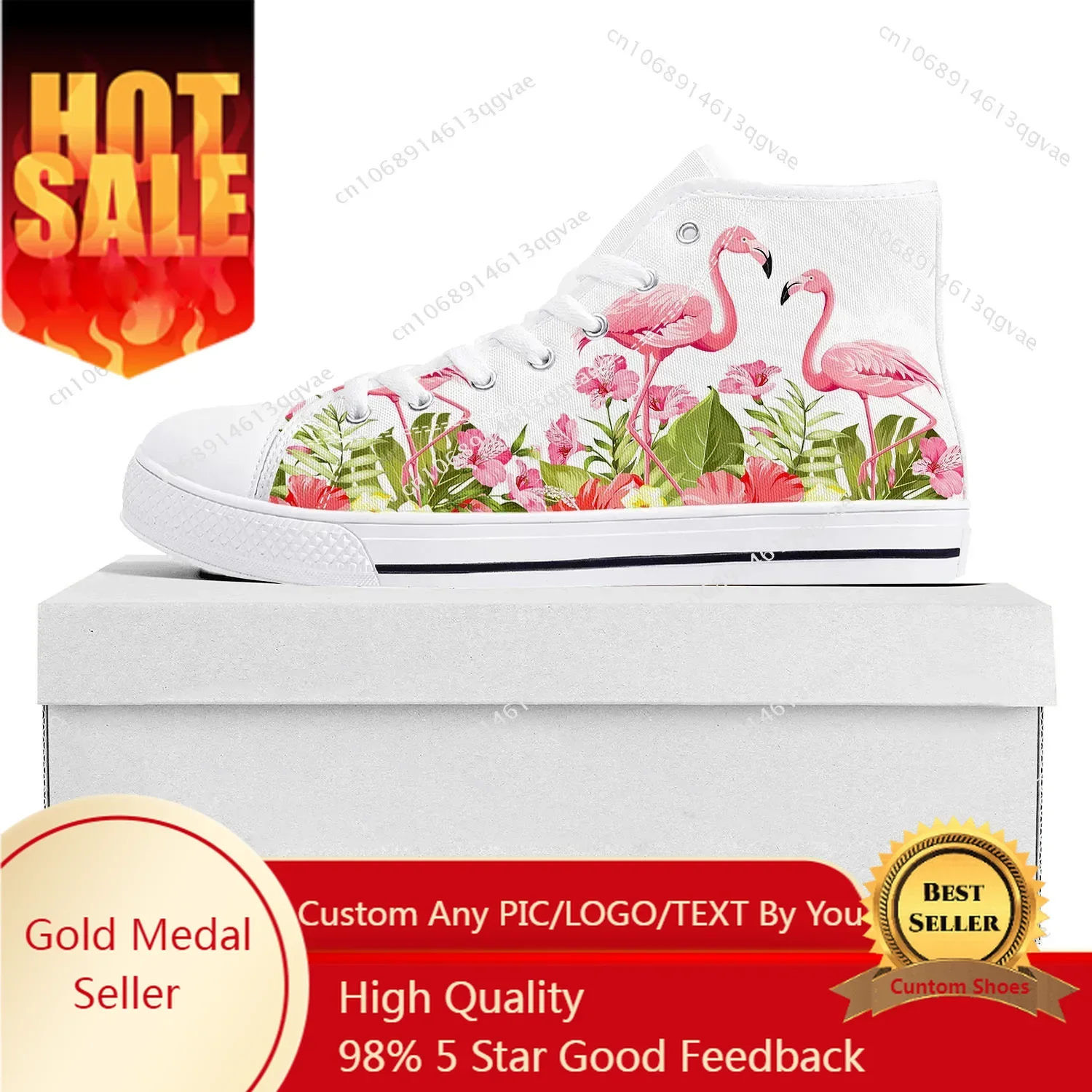 Flamingo Printed High Top High Quality Sneakers Mens Womens Teenager Canvas Sneaker Casual Couple Shoes Custom Made Shoe White
Flamingo Printed High Top High Quality Sneakers Mens Womens Teenager Canvas Sneaker Casual Couple Shoes Custom Made Shoe White