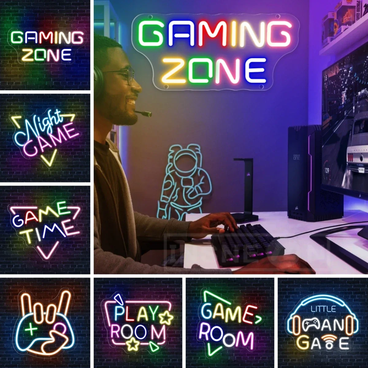 Gamer Room Neon Signs LED Light For Game Room PlayStation Luminous Business Sign Teenagers Room Wall Decor Light Gamer Gift
Gamer Room Neon Signs LED Light For Game Room PlayStation Luminous Business Sign Teenagers Room Wall Decor Light Gamer Gift