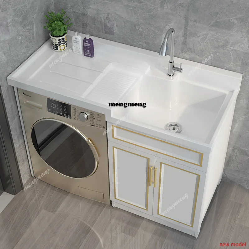 F182 Balcony Laundry Cabinet with Washboard Pool Integrated High and Low Basin Living Room Cabinets Combination Furniture Armoir
F182 Balcony Laundry Cabinet with Washboard Pool Integrated High and Low Basin Living Room Cabinets Combination Furniture Armoir