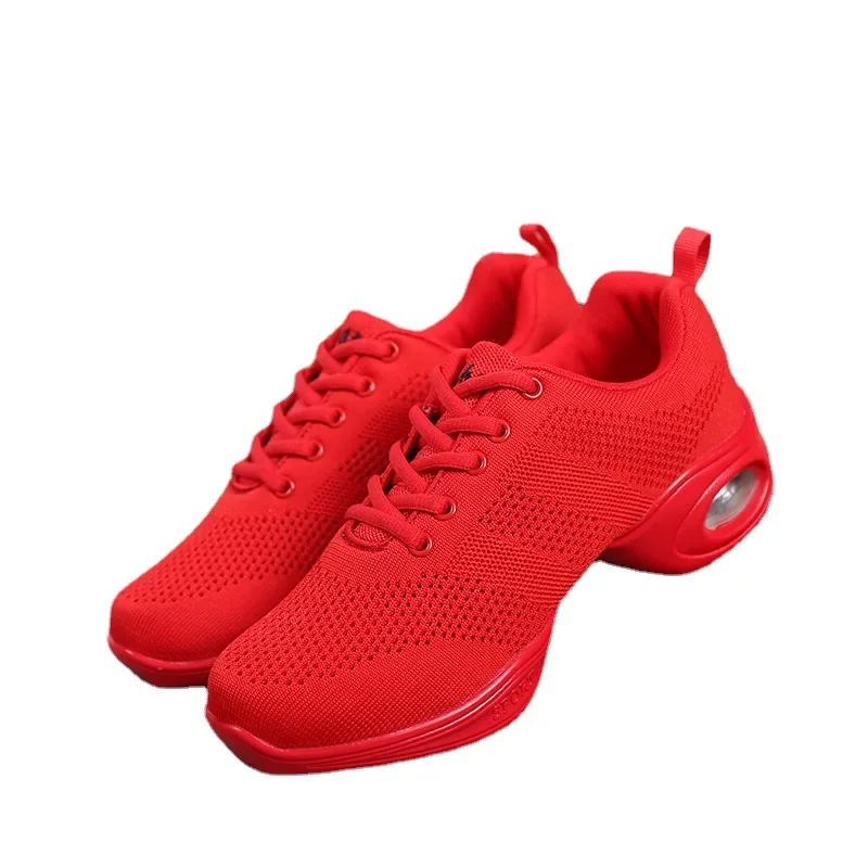Red Jazz Dance Shoes Girls Summer Mesh Breathable Sneakers Solid Color Increase Women Soft Bottom Air Cushion Modern Dance W9
Red Jazz Dance Shoes Girls Summer Mesh Breathable Sneakers Solid Color Increase Women Soft Bottom Air Cushion Modern Dance W9