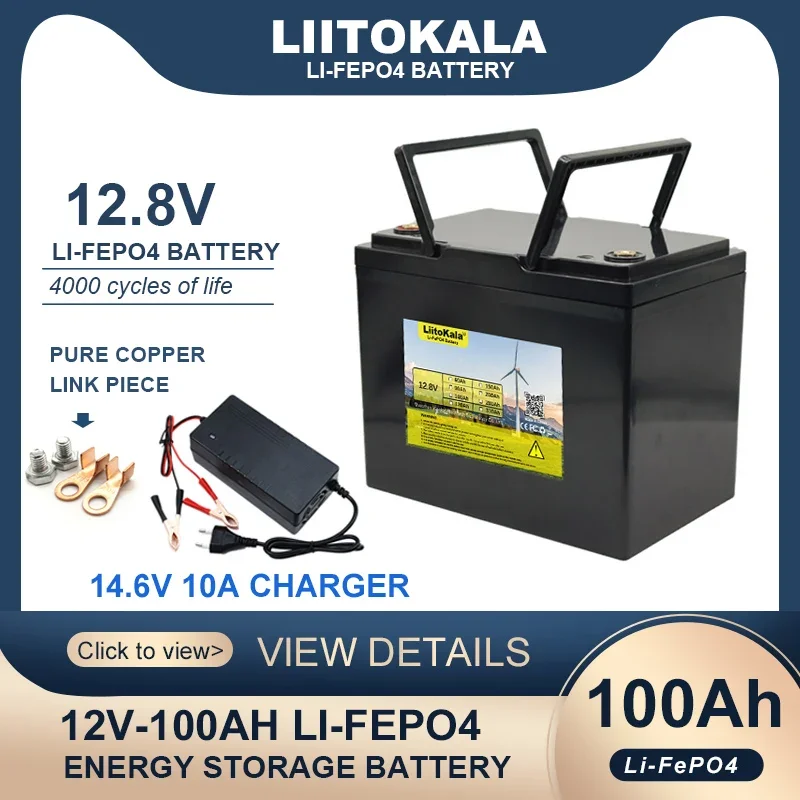 LiitoKala 12,8 В 14,6 Ач ЖК-дисплей LiFePO4 батарея 12 В литий-железо-фосфатные аккумуляторы циклы инвертор Автомобильная Зажигалка в 10 а зарядное устройство
LiitoKala 12,8 В 14,6 Ач ЖК-дисплей LiFePO4 батарея 12 В литий-железо-фосфатные аккумуляторы циклы инвертор Автомобильная Зажигалка в 10 а зарядное устройство
