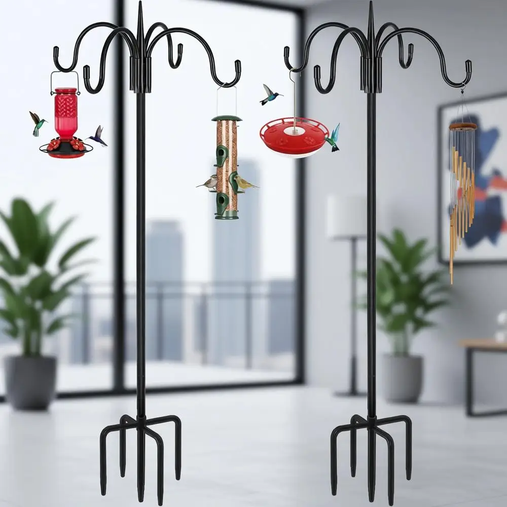 76 Adjustable Outdoor Shepherd Hook with 5-Prong Base, Ideal for Bird Feeders, Hanging Plants, and Lanterns - 2 Pack
76 Adjustable Outdoor Shepherd Hook with 5-Prong Base, Ideal for Bird Feeders, Hanging Plants, and Lanterns - 2 Pack
