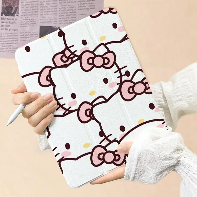 Pink Hello Kitty Acrylic Tablet Case 720° Rotate Protector Case for IPad Pro 11in 11th 10th 10.9" Air4/5 Air6 Air7 7/8/9th 10.2
Pink Hello Kitty Acrylic Tablet Case 720° Rotate Protector Case for IPad Pro 11in 11th 10th 10.9" Air4/5 Air6 Air7 7/8/9th 10.2