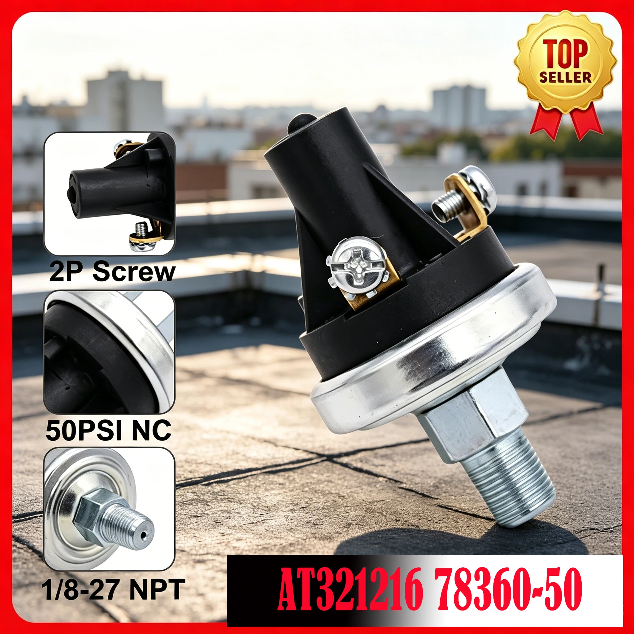 Oil Pressure Switch Sensor AT321216 78360 for John Deere Skid Steer Loader 4475 5575 6675 7775 8875, 50PSI NC 78360-50
Oil Pressure Switch Sensor AT321216 78360 for John Deere Skid Steer Loader 4475 5575 6675 7775 8875, 50PSI NC 78360-50
