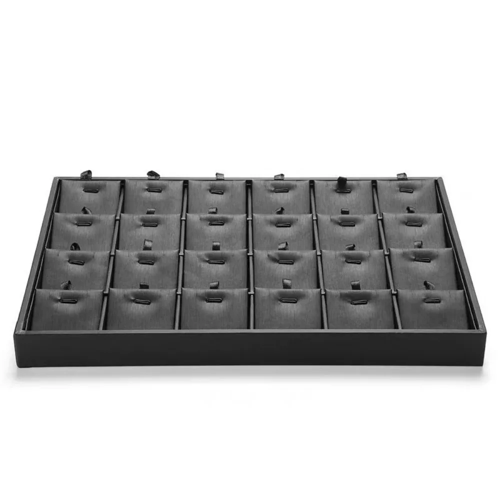 Stackable Jewelry Display Tray Black Multi Compartments Bracelets Storage Organizer Wear-resistant Anti-slip
Stackable Jewelry Display Tray Black Multi Compartments Bracelets Storage Organizer Wear-resistant Anti-slip