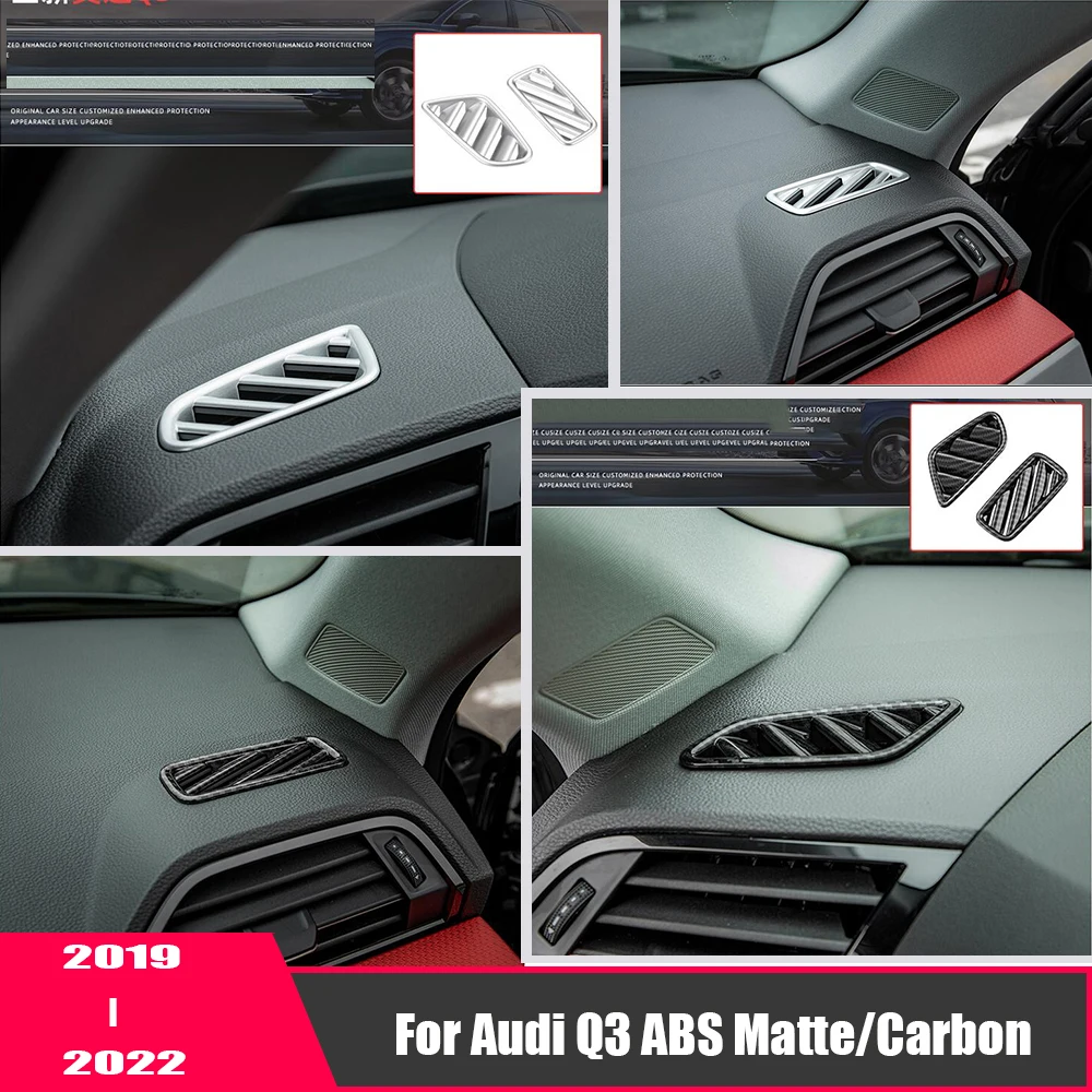 ABS Matte/Carbon fiber For Audi Q3 2019-2022 Accessories Car front Small air outlet Decoration Cover Trims Car Styling 2pcs
ABS Matte/Carbon fiber For Audi Q3 2019-2022 Accessories Car front Small air outlet Decoration Cover Trims Car Styling 2pcs