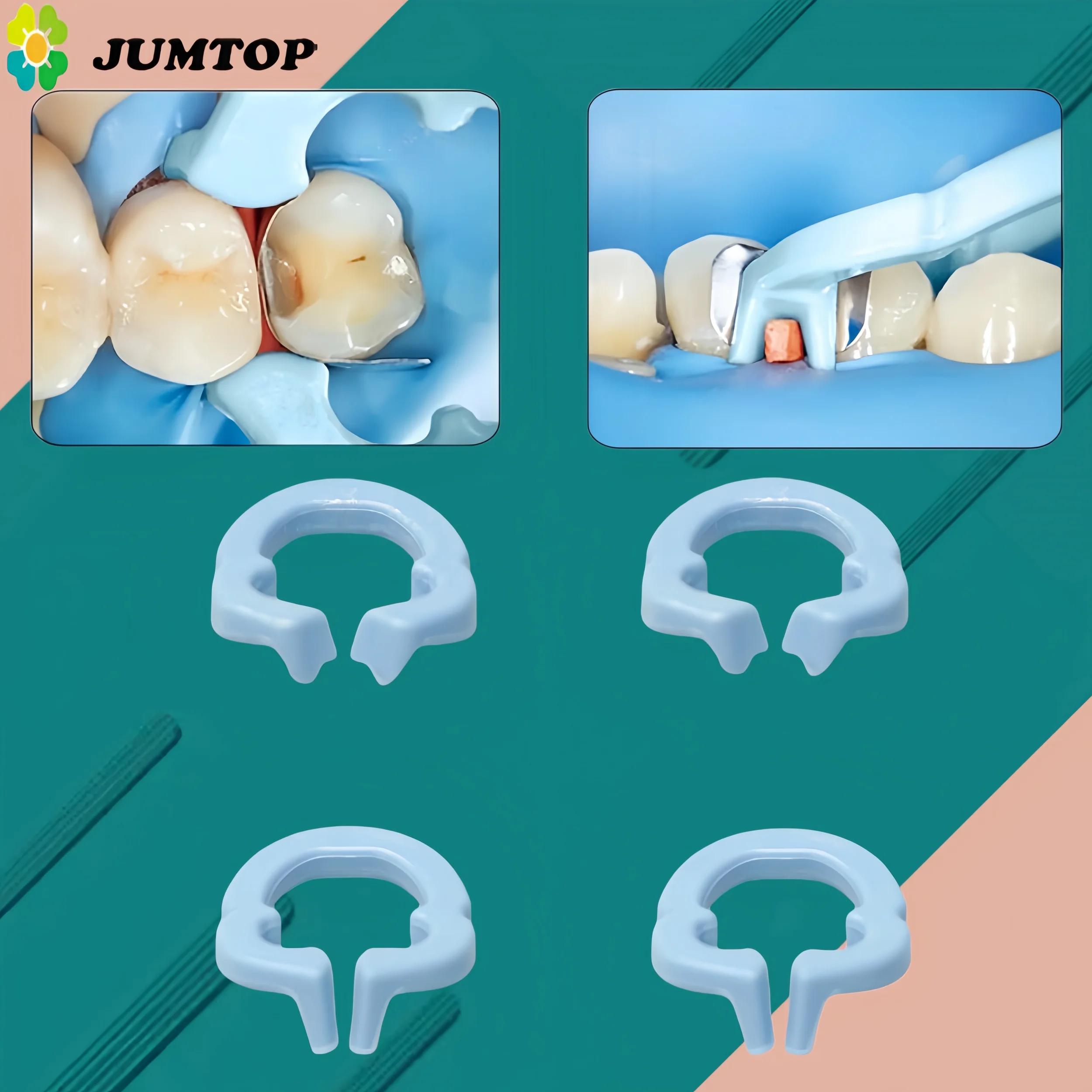 4Pcs Dental Resin Clamping Ring Rubber Dam Clamp Barrier Clip Separator Resin Material Autoclavable 134°C Dentist Lab Instrument
4Pcs Dental Resin Clamping Ring Rubber Dam Clamp Barrier Clip Separator Resin Material Autoclavable 134°C Dentist Lab Instrument