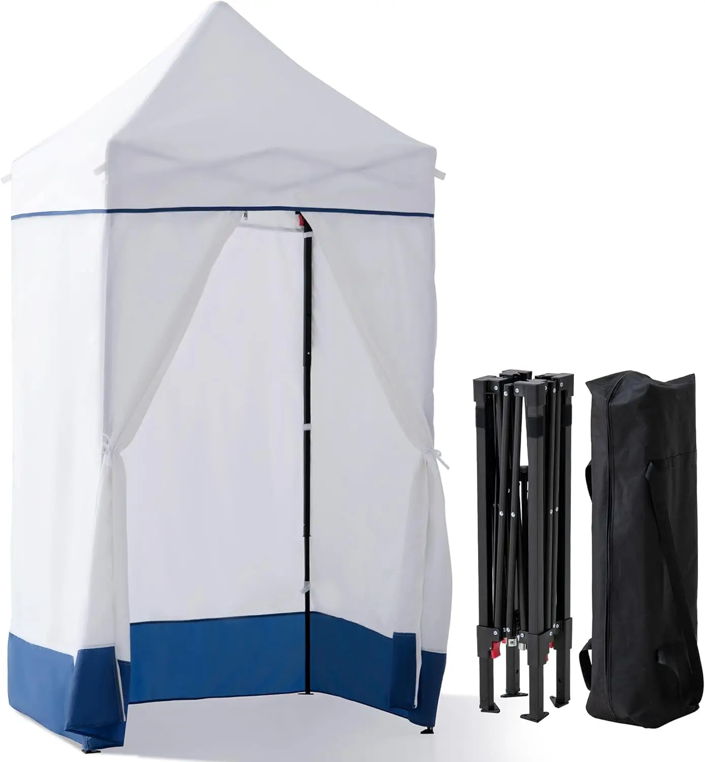 4 x 4 Pop-Up Canopy Tent, Portable Instant Privacy Changing Tent, Toilet Stall with Sidewalls, Light Weight Sun Shelter with
4 x 4 Pop-Up Canopy Tent, Portable Instant Privacy Changing Tent, Toilet Stall with Sidewalls, Light Weight Sun Shelter with