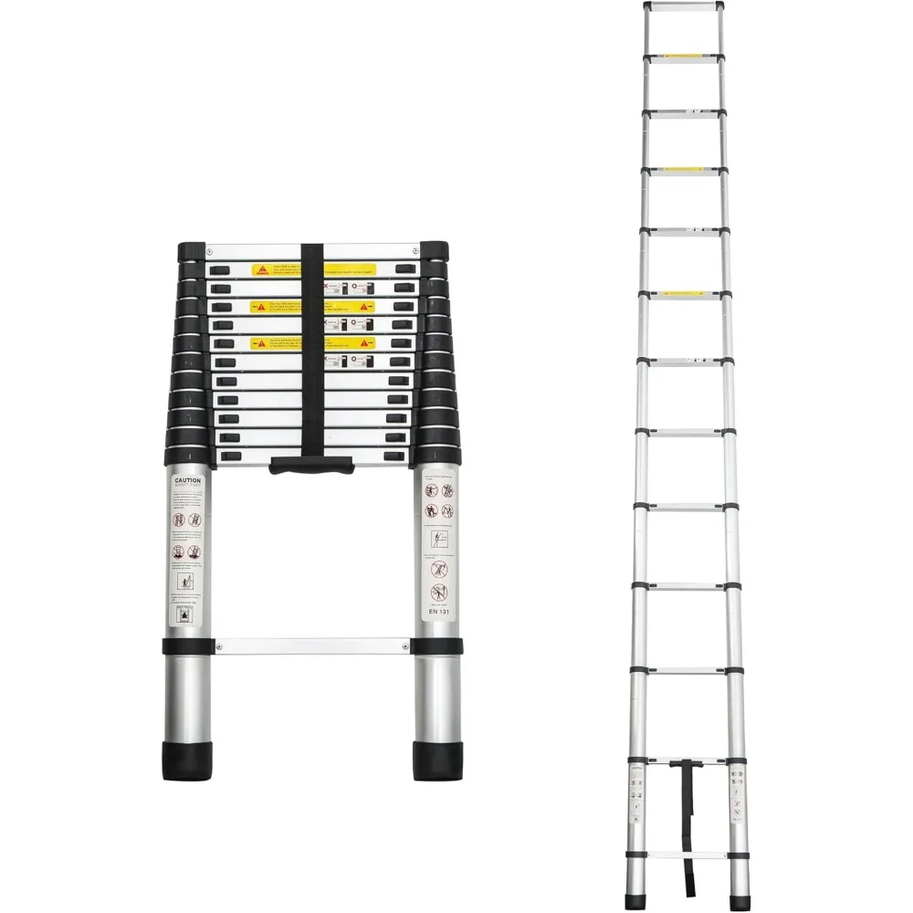 Telescoping Ladder, Portable Extension Ladder, Aluminum Alloy Folding Ladder Multi-Purpose for Indoor Outdoor Work, Heavy Duty 3
Telescoping Ladder, Portable Extension Ladder, Aluminum Alloy Folding Ladder Multi-Purpose for Indoor Outdoor Work, Heavy Duty 3