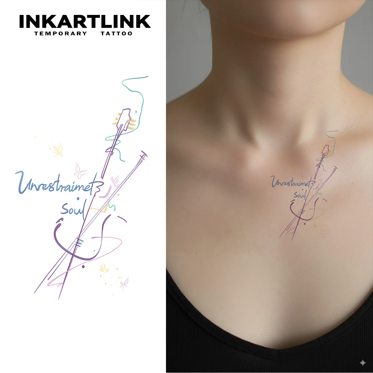 INKARTLINK Temporary Tattoo Stickers Waterproof Color Printing Line Art Words Temporary Tattoo Party Supplies DIY Stickers
INKARTLINK Temporary Tattoo Stickers Waterproof Color Printing Line Art Words Temporary Tattoo Party Supplies DIY Stickers