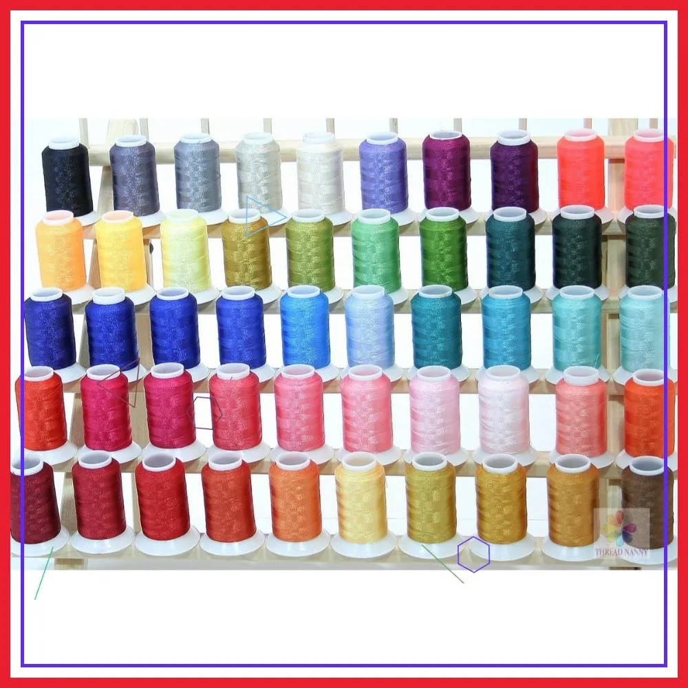 50 Cones Polyester Embroidery Thread Brother/BABYLOCK Colors 40wt 1100yards High-Quality Machine Embroidery Supplies
50 Cones Polyester Embroidery Thread Brother/BABYLOCK Colors 40wt 1100yards High-Quality Machine Embroidery Supplies