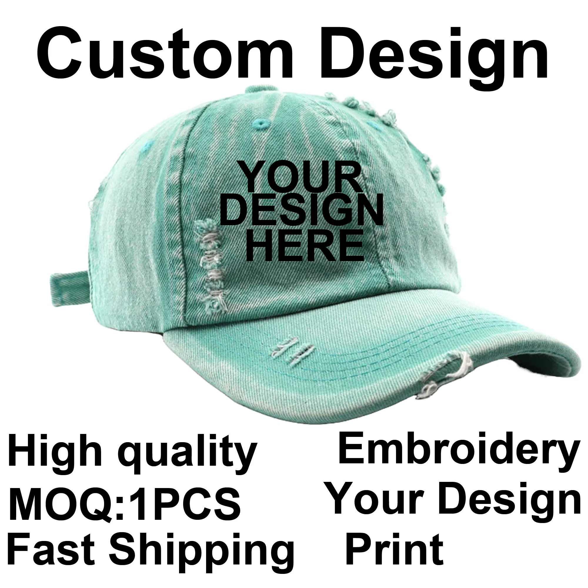 BaronHong Custom Cap Embroidery Print Baseball Cap Adult Brand Design DIY Logo Summer Sun Hat ripped Cowboy Hat Unisex
BaronHong Custom Cap Embroidery Print Baseball Cap Adult Brand Design DIY Logo Summer Sun Hat ripped Cowboy Hat Unisex