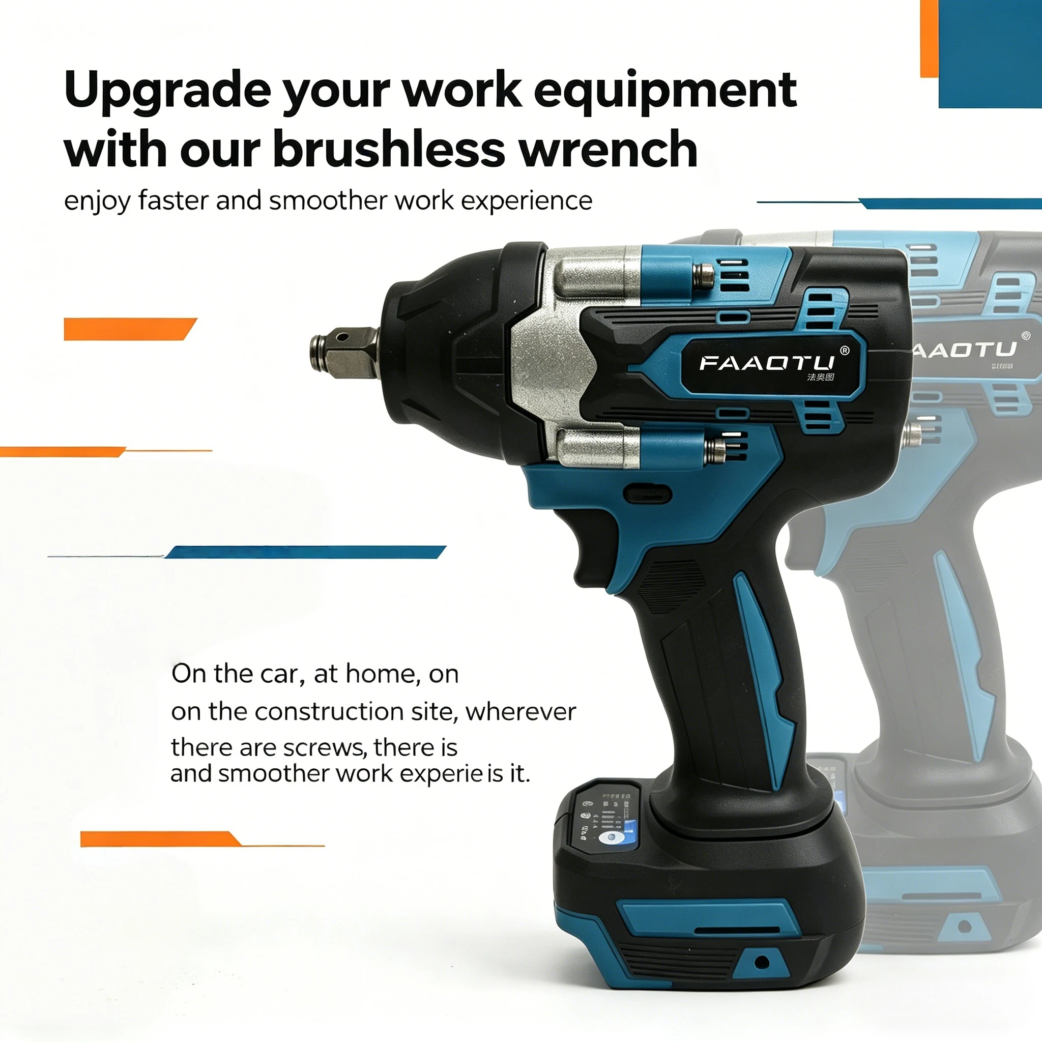 FAAOTU 700 Brushless High-Torque Impact Wrench - MT Level, Suitable for All Fastening Tasks Compatible with MT batteries
FAAOTU 700 Brushless High-Torque Impact Wrench - MT Level, Suitable for All Fastening Tasks Compatible with MT batteries