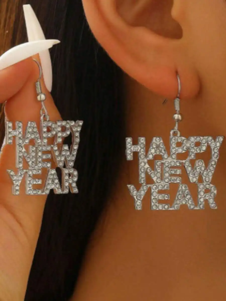 Happy New Year Letter Drop Earrings For Women Fashion Statement Jewelry
Happy New Year Letter Drop Earrings For Women Fashion Statement Jewelry