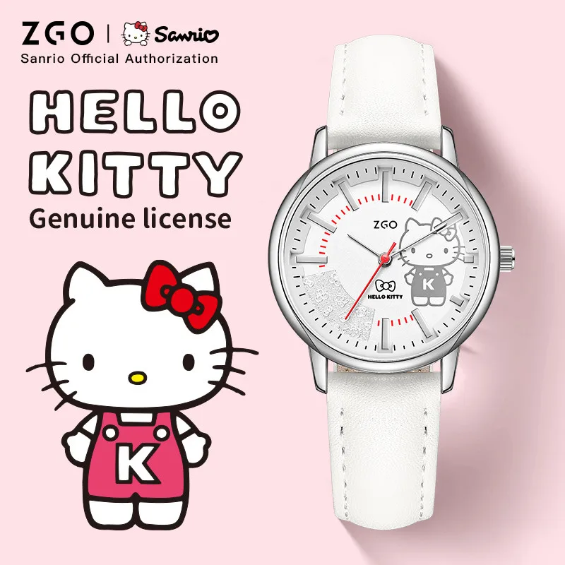 Женские часы ZGO Sanrio Hello Kitty, кожаный ремешок, модные и универсальные белые водонепроницаемые кварцевые часы, подарок 2179
Женские часы ZGO Sanrio Hello Kitty, кожаный ремешок, модные и универсальные белые водонепроницаемые кварцевые часы, подарок 2179
