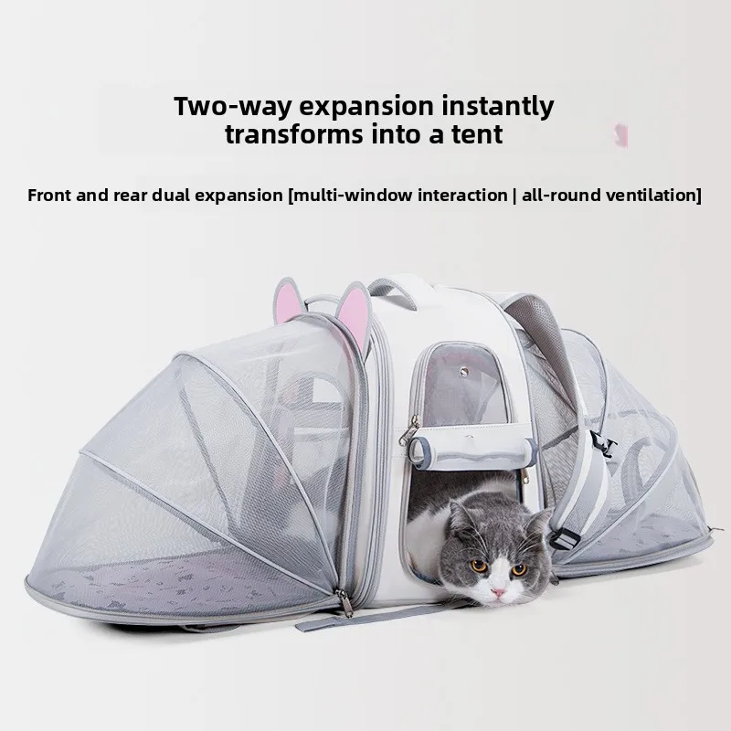 Pet Backpack Cat Carrier Bag Portable Breathable Travel Cat Bag Outdoor Backpack Puppy Handbag Large Space Expandable Kitty Cage
Pet Backpack Cat Carrier Bag Portable Breathable Travel Cat Bag Outdoor Backpack Puppy Handbag Large Space Expandable Kitty Cage