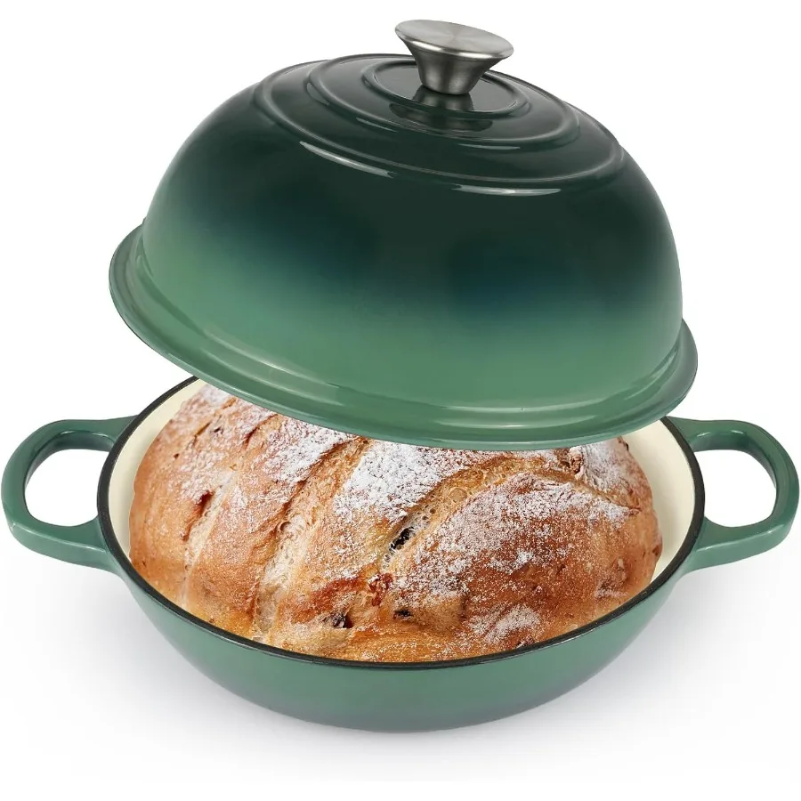 Эмалированная чугунная печь для хлеба, голландская духовка с крышкой, 10-дюймовая голландская печь для хлеба для выпечки хлеба на закваске, 6-литровая форма для хлеба с
Эмалированная чугунная печь для хлеба, голландская духовка с крышкой, 10-дюймовая голландская печь для хлеба для выпечки хлеба на закваске, 6-литровая форма для хлеба с