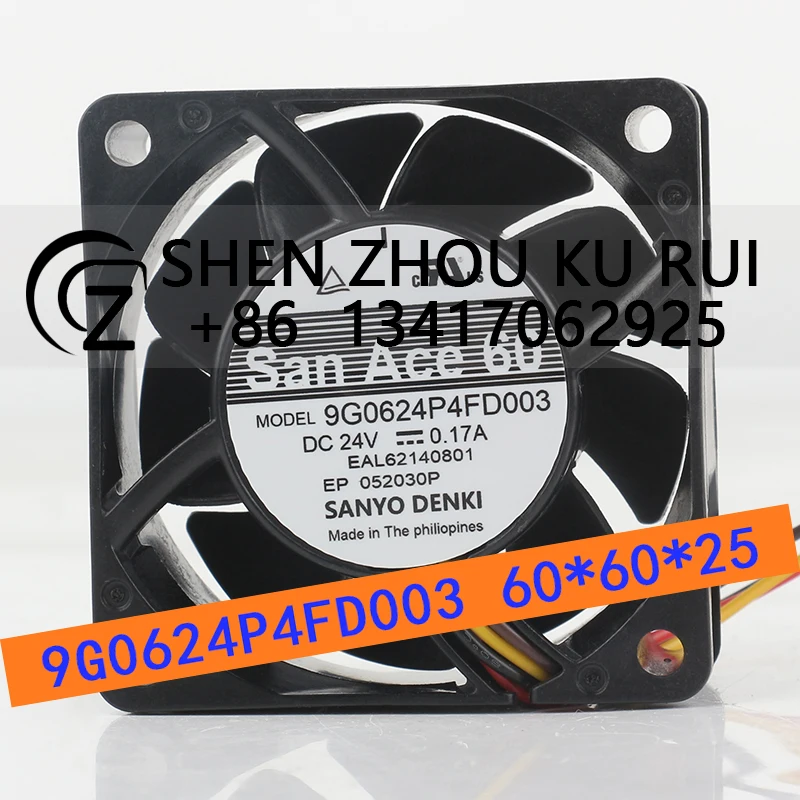 Sanyo 24 В 0,08 А 4-проводной 9G0624P4FD003 6025 6 см ШИМ-преобразователь частоты с регулировкой скорости охлаждающий вентилятор
Sanyo 24 В 0,08 А 4-проводной 9G0624P4FD003 6025 6 см ШИМ-преобразователь частоты с регулировкой скорости охлаждающий вентилятор