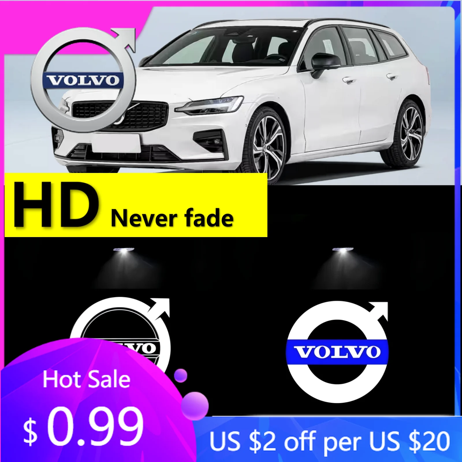 Колпаки ступиц HD 2X Автомобильный светодиодный дверной свет, проектор с логотипом Ghost Shadow Light, автоаксессуары для Volvo V40 V60 V90 XC40 XC60 XC9
Колпаки ступиц HD 2X Автомобильный светодиодный дверной свет, проектор с логотипом Ghost Shadow Light, автоаксессуары для Volvo V40 V60 V90 XC40 XC60 XC9