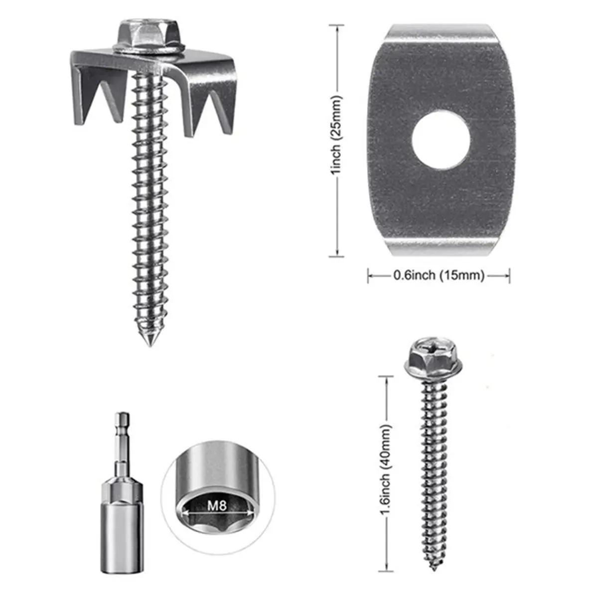A50U Fence Staples, Stainless Steel Fence Nails for Softwood, Reusable Wire Fence Staples Screws for Mesh and Woven Fencing
A50U Fence Staples, Stainless Steel Fence Nails for Softwood, Reusable Wire Fence Staples Screws for Mesh and Woven Fencing