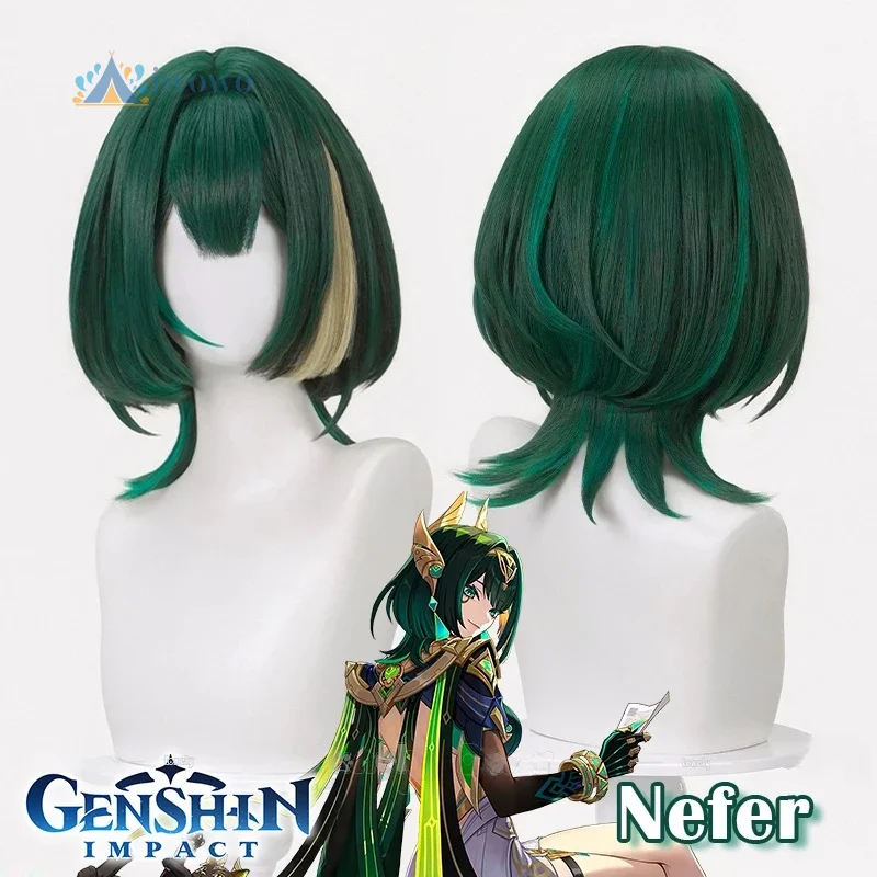 Парик для косплея Nefer Genshin Impact Voynich Guild Nod-Krai, короткие зеленые волосы боб, термостойкие парики для женщин, девочек, вечеринка на Хэллоуин
Парик для косплея Nefer Genshin Impact Voynich Guild Nod-Krai, короткие зеленые волосы боб, термостойкие парики для женщин, девочек, вечеринка на Хэллоуин
