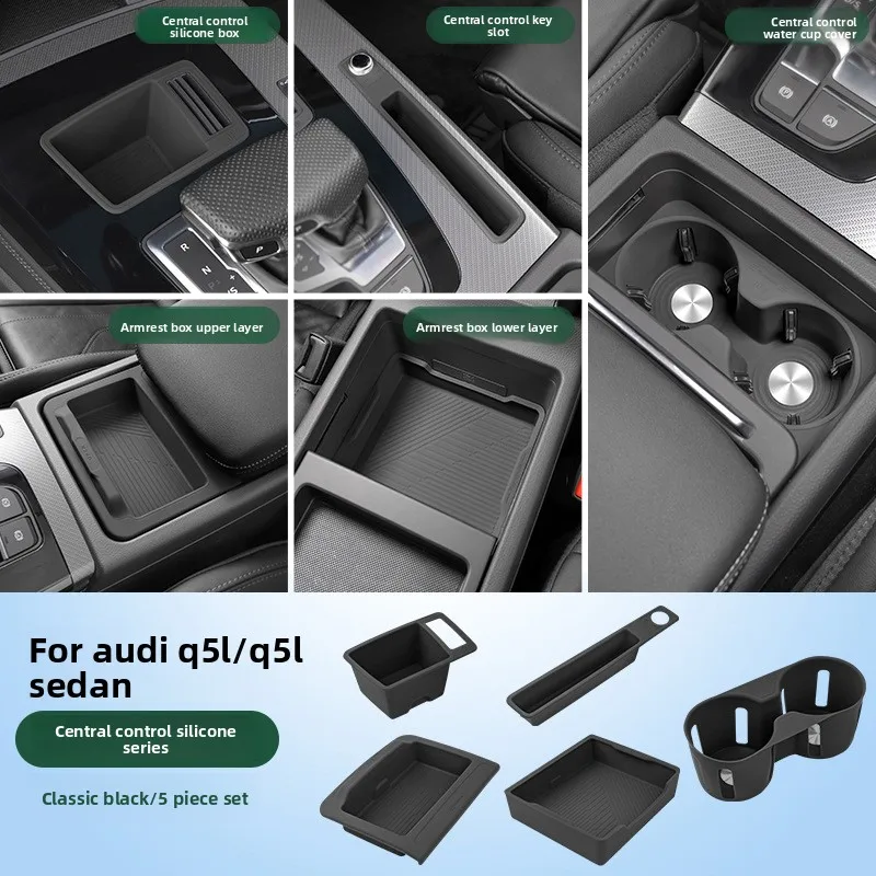 For Audi Q5L/Q5Lsportback 2018-2024 Car Central Control Storage Box Armrest Box Water Cup Cover Silicone Pad Car Accessories
For Audi Q5L/Q5Lsportback 2018-2024 Car Central Control Storage Box Armrest Box Water Cup Cover Silicone Pad Car Accessories