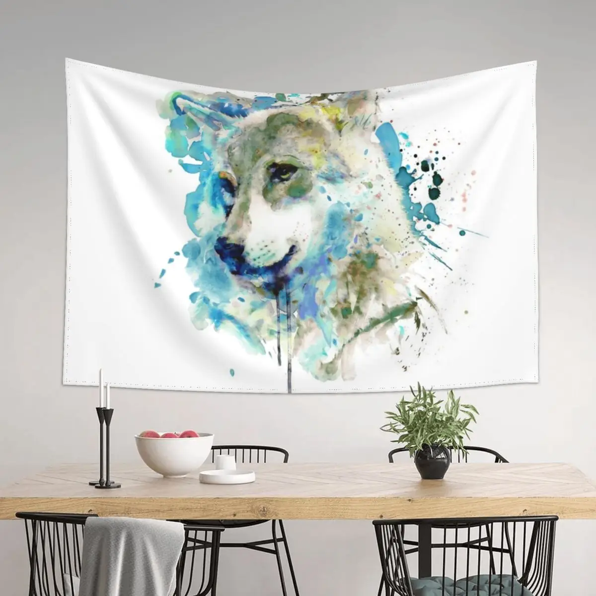 Watercolor Wolf Portrait Tapestry Decorative Wall Mural Room Decor Room Decorator Decor For Room Tapestry
Watercolor Wolf Portrait Tapestry Decorative Wall Mural Room Decor Room Decorator Decor For Room Tapestry