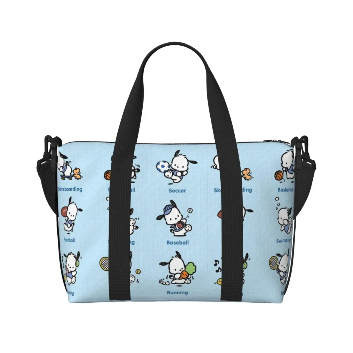 Custom Pochacco Tote Bag Women Large Capacity Cartoon Cute Anime Gym Beach Travel Bags
Custom Pochacco Tote Bag Women Large Capacity Cartoon Cute Anime Gym Beach Travel Bags