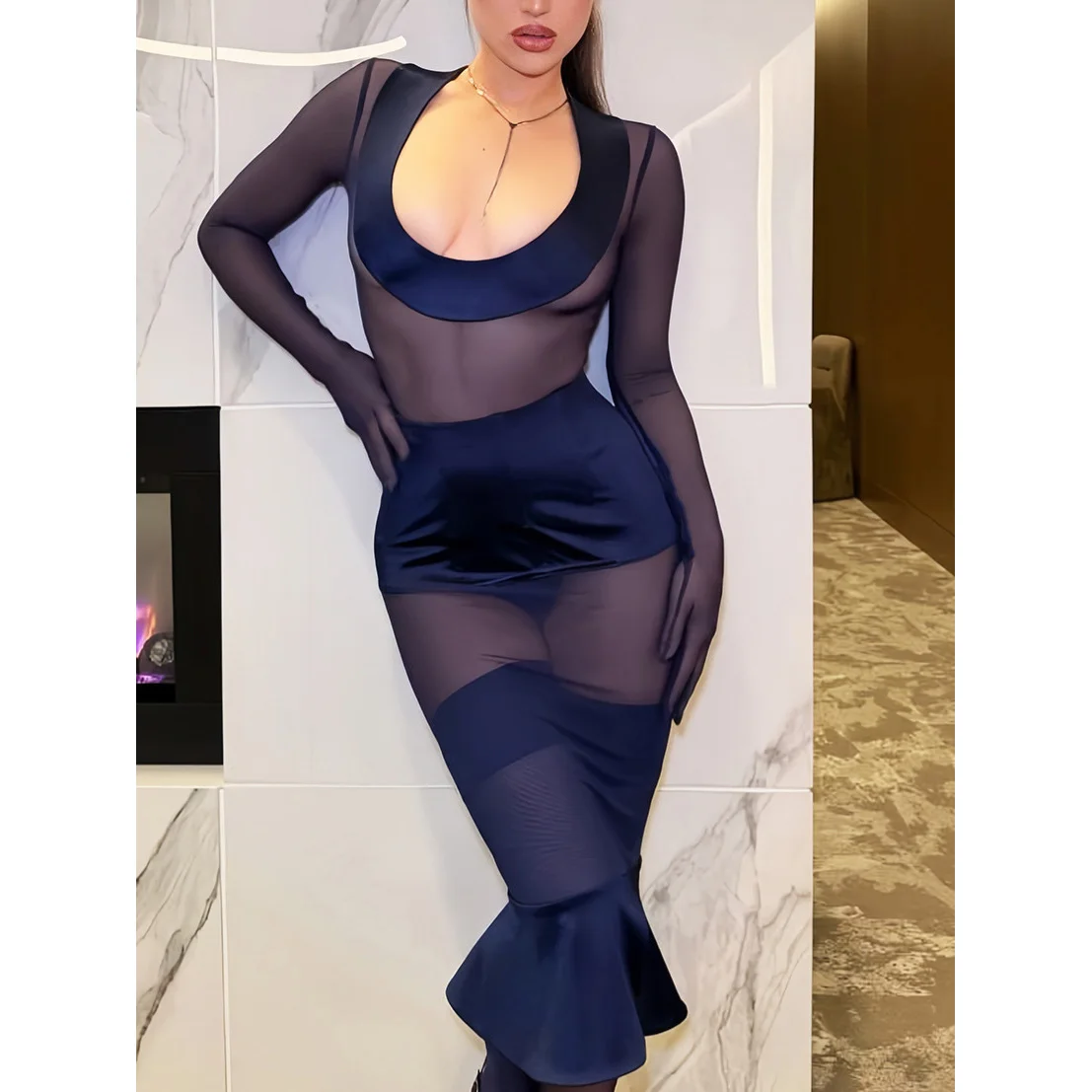 Mesh Long Evening Dress 2026 Women Summer Vacation Clothes Luxury Elegant Bodycon Maxi Party Club Chic Sexy Dress
Mesh Long Evening Dress 2026 Women Summer Vacation Clothes Luxury Elegant Bodycon Maxi Party Club Chic Sexy Dress
