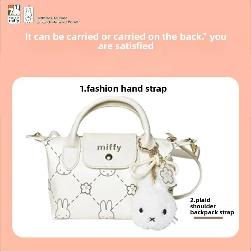 Miffy One Shoulder Diagonal Cross Bag Cartoon Casual Cute Embroidered Zipper Womens Handbag As A Birthday Gift for Girls
Miffy One Shoulder Diagonal Cross Bag Cartoon Casual Cute Embroidered Zipper Womens Handbag As A Birthday Gift for Girls