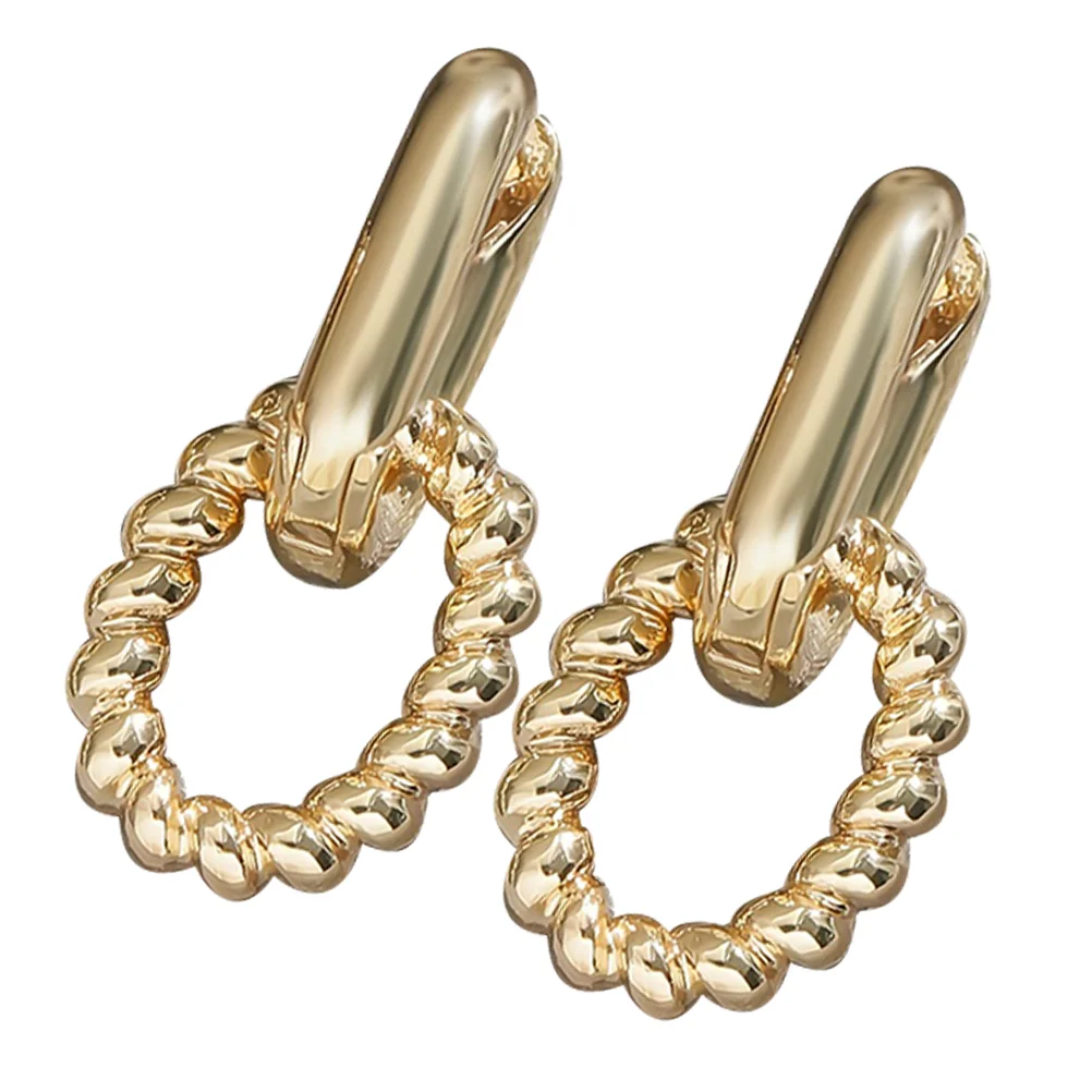 Drop Earrings Twist of The Lid Delicate Dangle Golden Copper Statement for Women Fashion Miss
Drop Earrings Twist of The Lid Delicate Dangle Golden Copper Statement for Women Fashion Miss