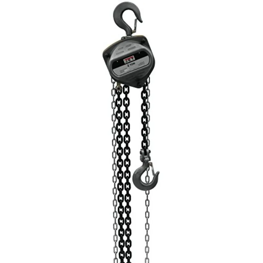 JET 2-Ton Hand Chain Hoist 15' Lift Model S90-200-15 Steel Silver Heavy Duty Lifting Tool for Workshop Garage Industrial Use
JET 2-Ton Hand Chain Hoist 15' Lift Model S90-200-15 Steel Silver Heavy Duty Lifting Tool for Workshop Garage Industrial Use
