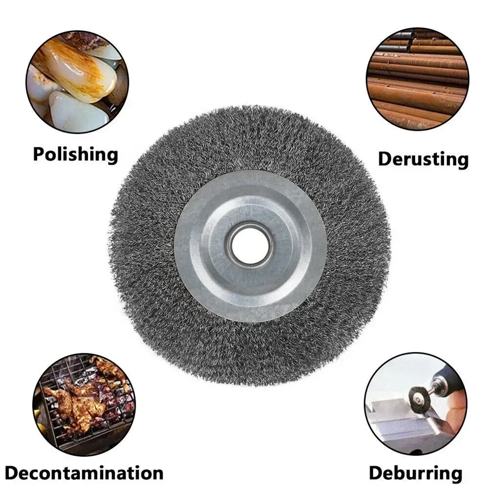 Steel Wire Brush Wire 0.52in Bore Wire Wheels Brush Round For Bench Grinder Deburring Tool Rust Polishing Cleaning Paints Tools
Steel Wire Brush Wire 0.52in Bore Wire Wheels Brush Round For Bench Grinder Deburring Tool Rust Polishing Cleaning Paints Tools