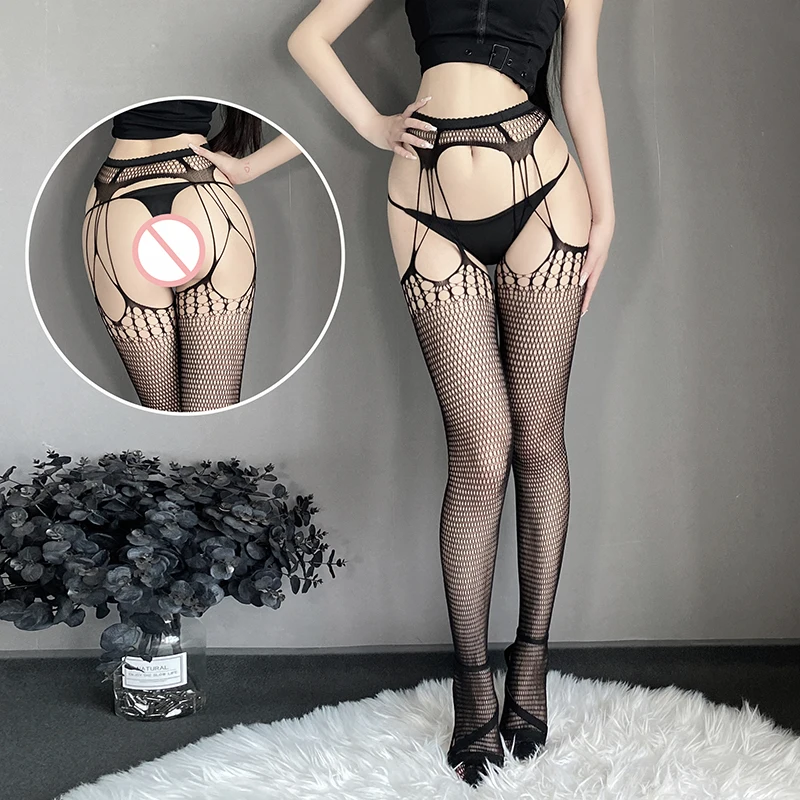 Sexy Lingerie Sling Gertar Stockings One-Piece Fishnet Pantyhose Long Socks Silk Jacquard High Tube Mesh Tights for Women Girls
Sexy Lingerie Sling Gertar Stockings One-Piece Fishnet Pantyhose Long Socks Silk Jacquard High Tube Mesh Tights for Women Girls