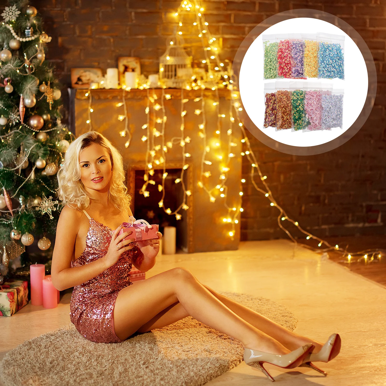 10pcs Bright Sequin Beads Decorative Accessories DIY Clothing Jewelry Craft Kit Shiny Plum Blossom Plastic Ornament
10pcs Bright Sequin Beads Decorative Accessories DIY Clothing Jewelry Craft Kit Shiny Plum Blossom Plastic Ornament